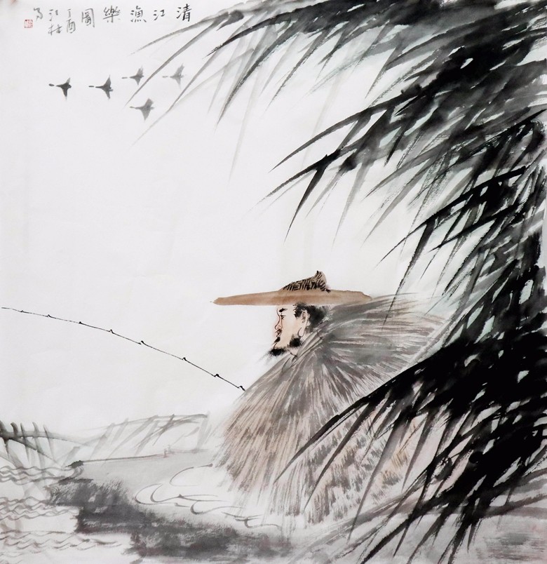 46.清江漁樂圖 尹江林 68x68cm.jpg